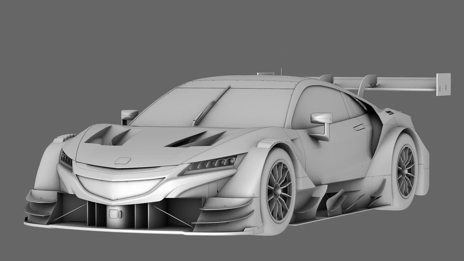 Honda NSX-GT GT500 2014 2016 Low-poly 3D model