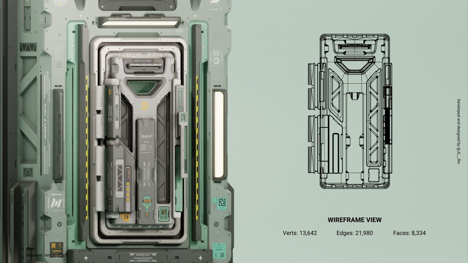 Sci-Fi Doors Vol II 3D model_4