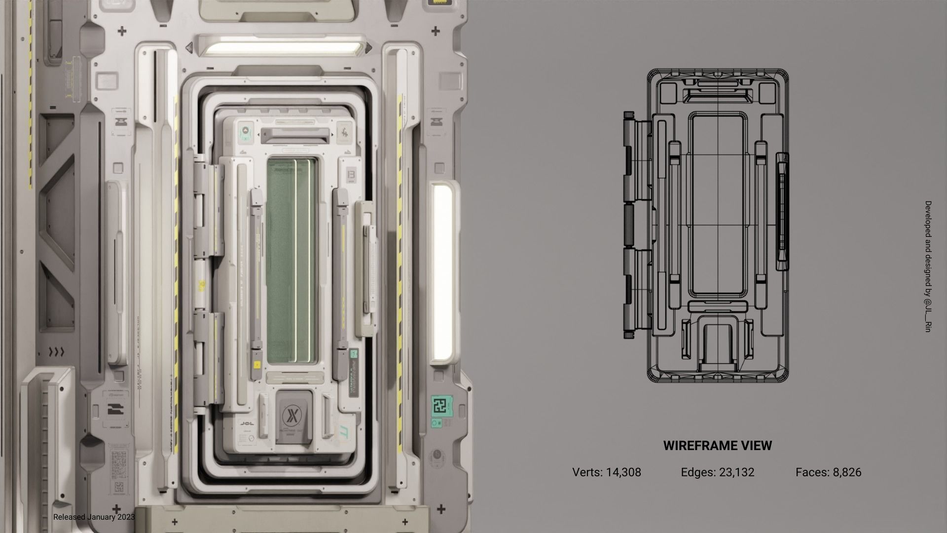 Sci-Fi Doors Vol II 3D model_6