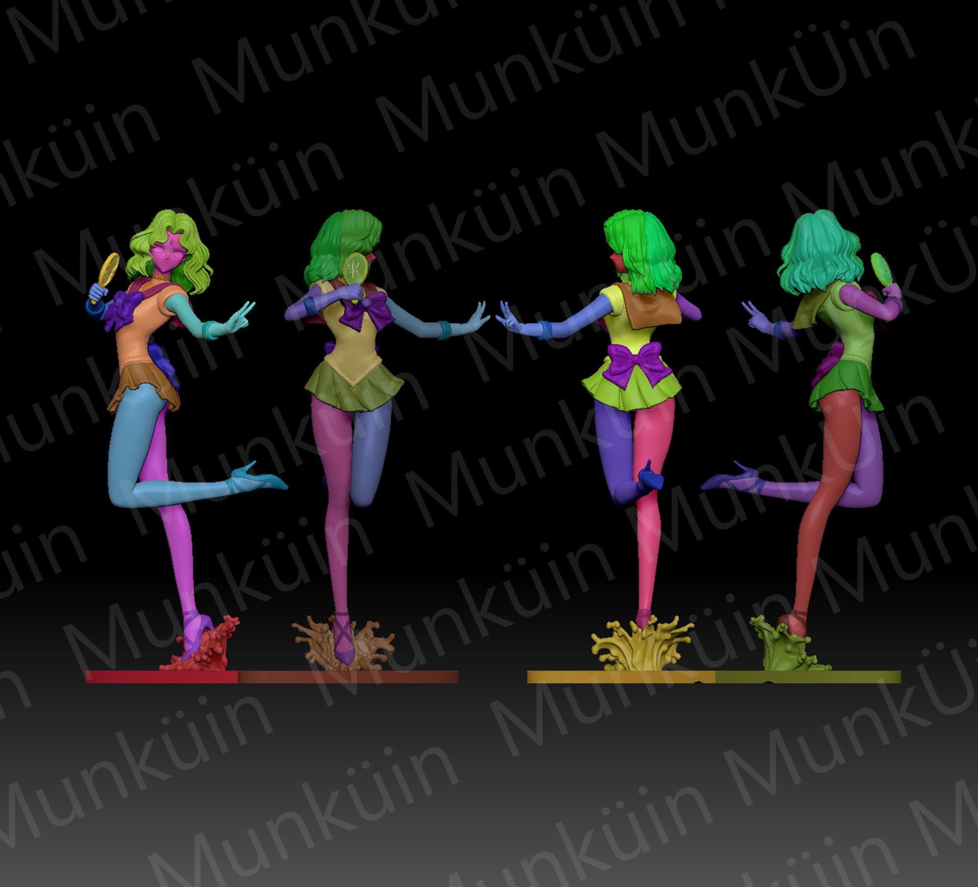 SailorNeptune Fan Art 3D print model_14