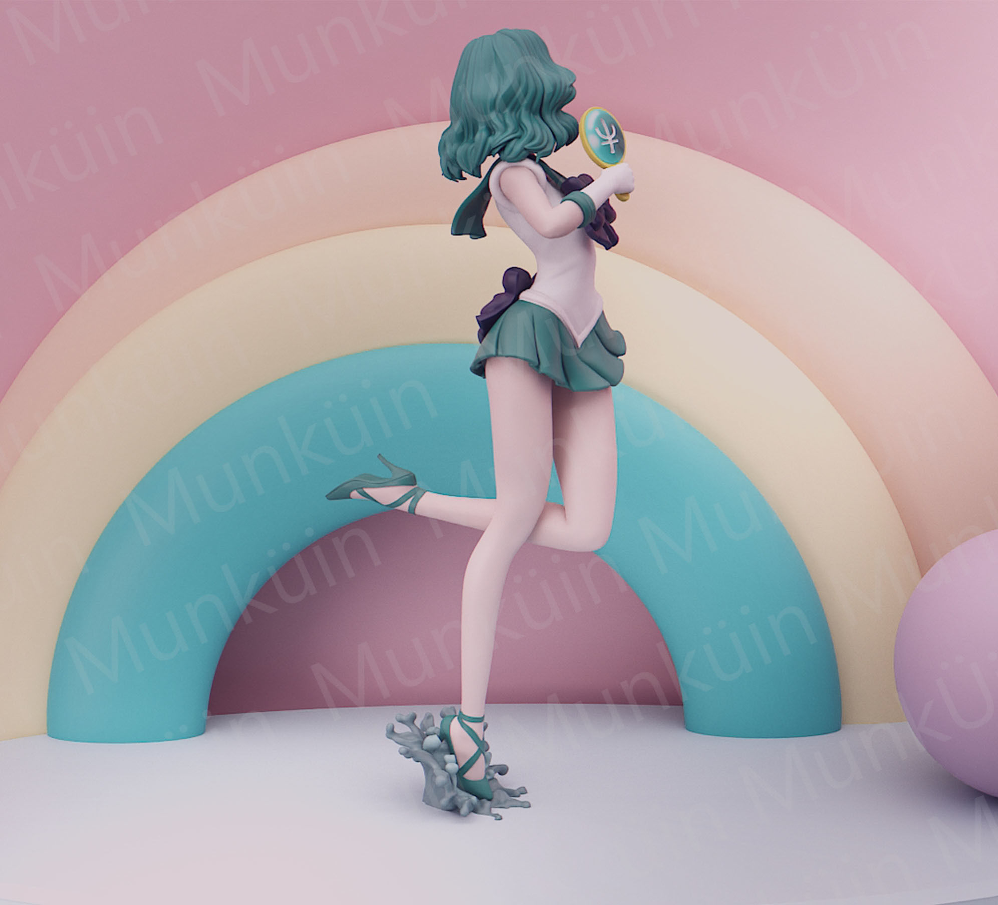 SailorNeptune Fan Art 3D print model_8