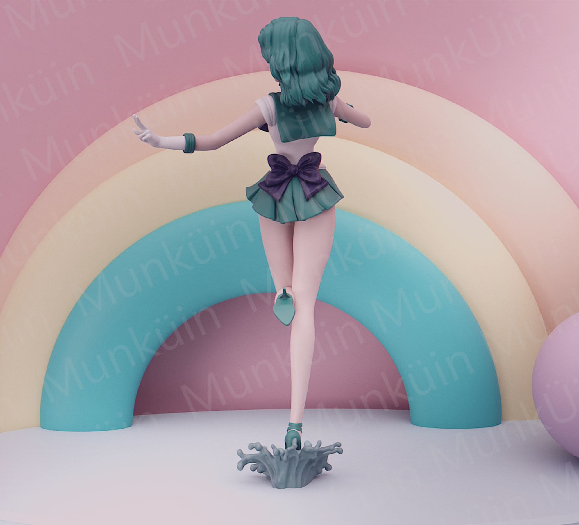 SailorNeptune Fan Art 3D print model_7