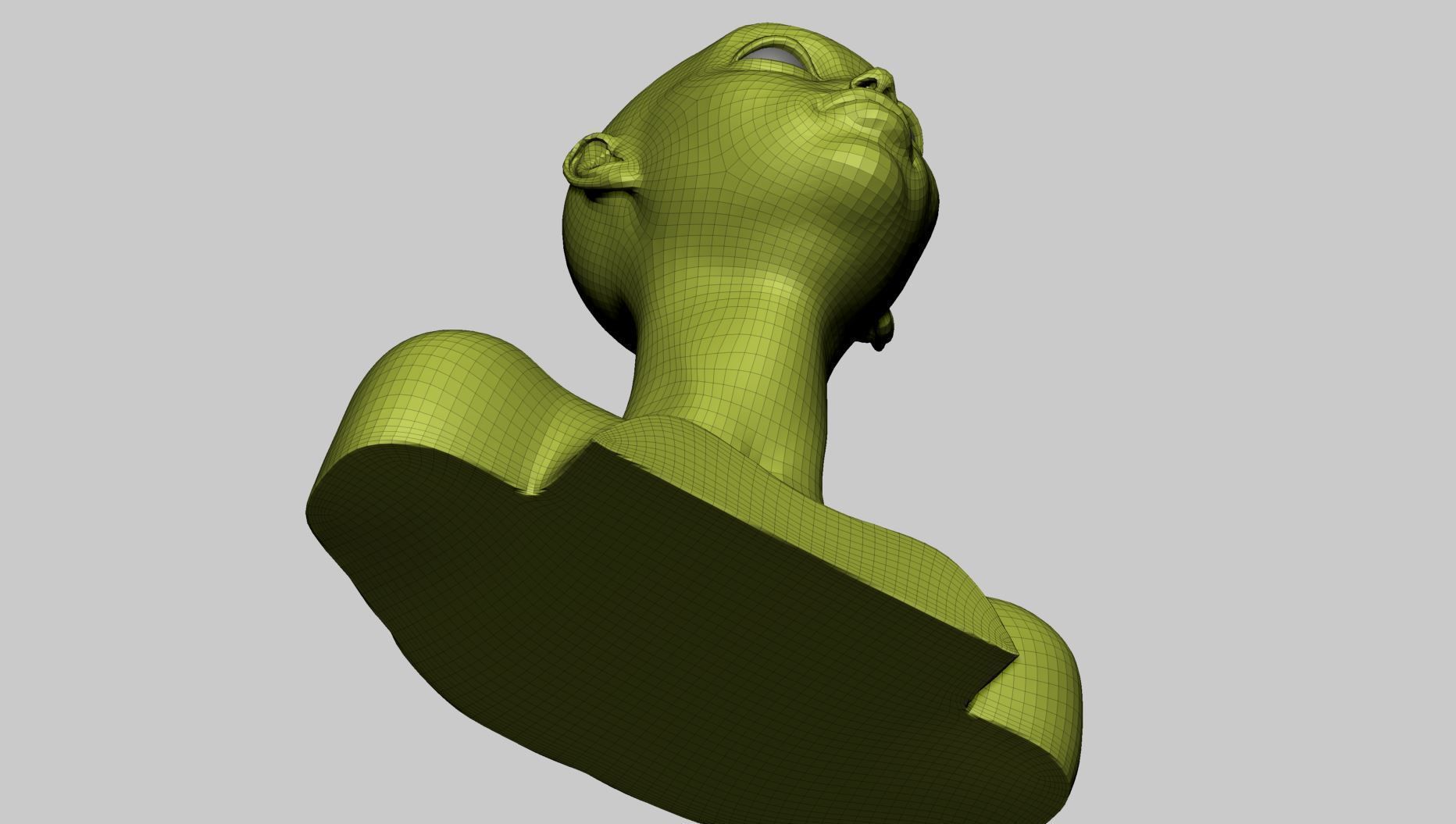 Stylized Female Head G 3D model_15