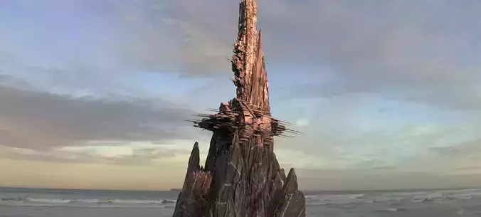 Alien Cliff Shards 4