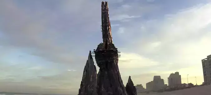 Alien Cliff Shards 6 