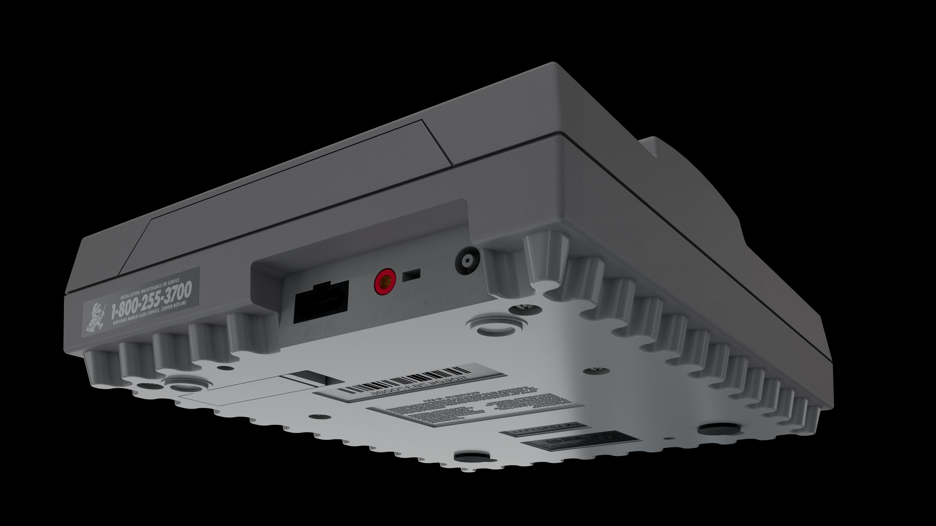 Super Nintendo 3D model_2
