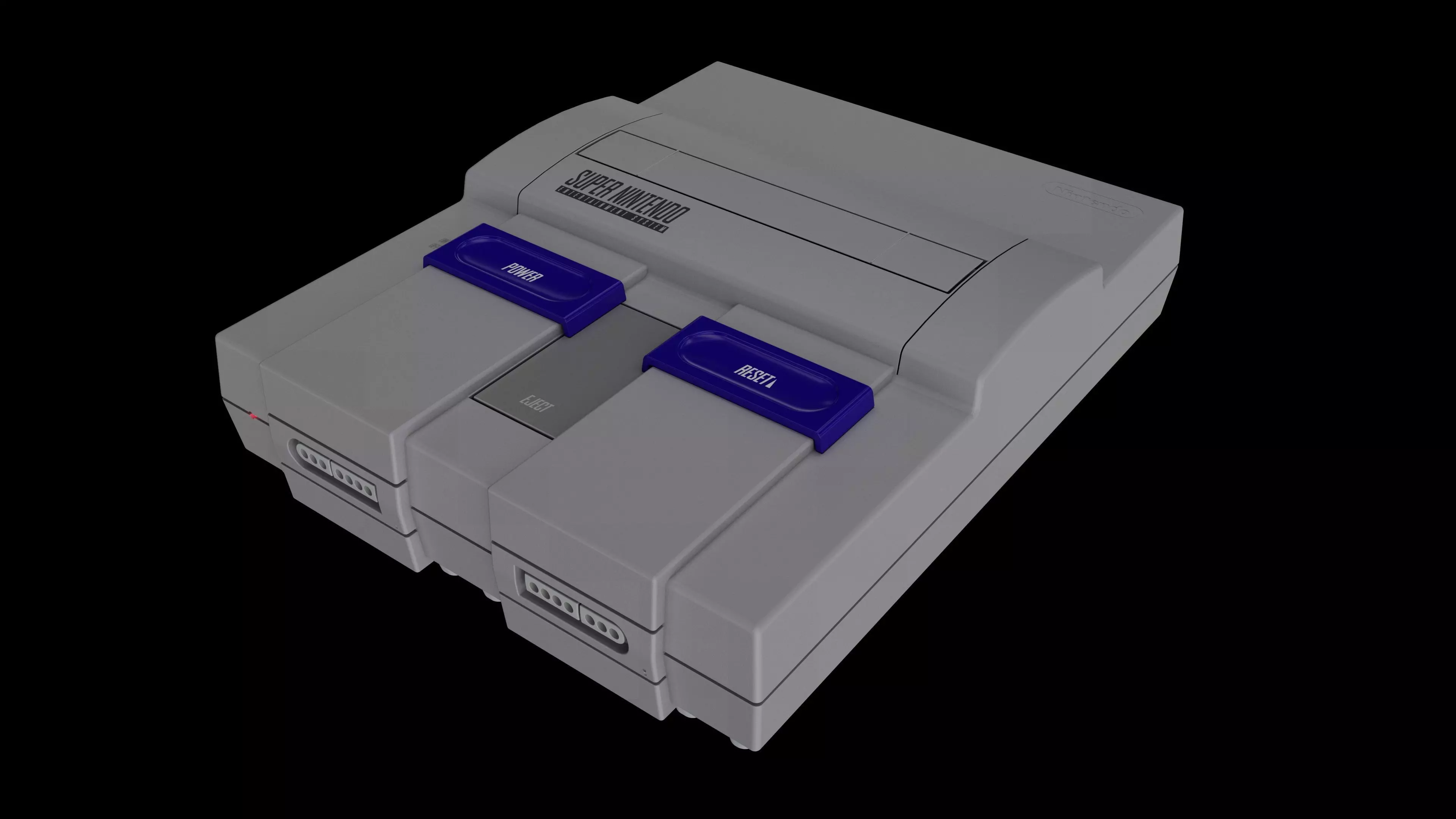Super Nintendo 3D model_0