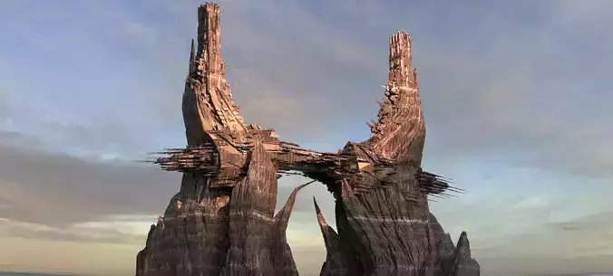 Alien Cliff Shards 7