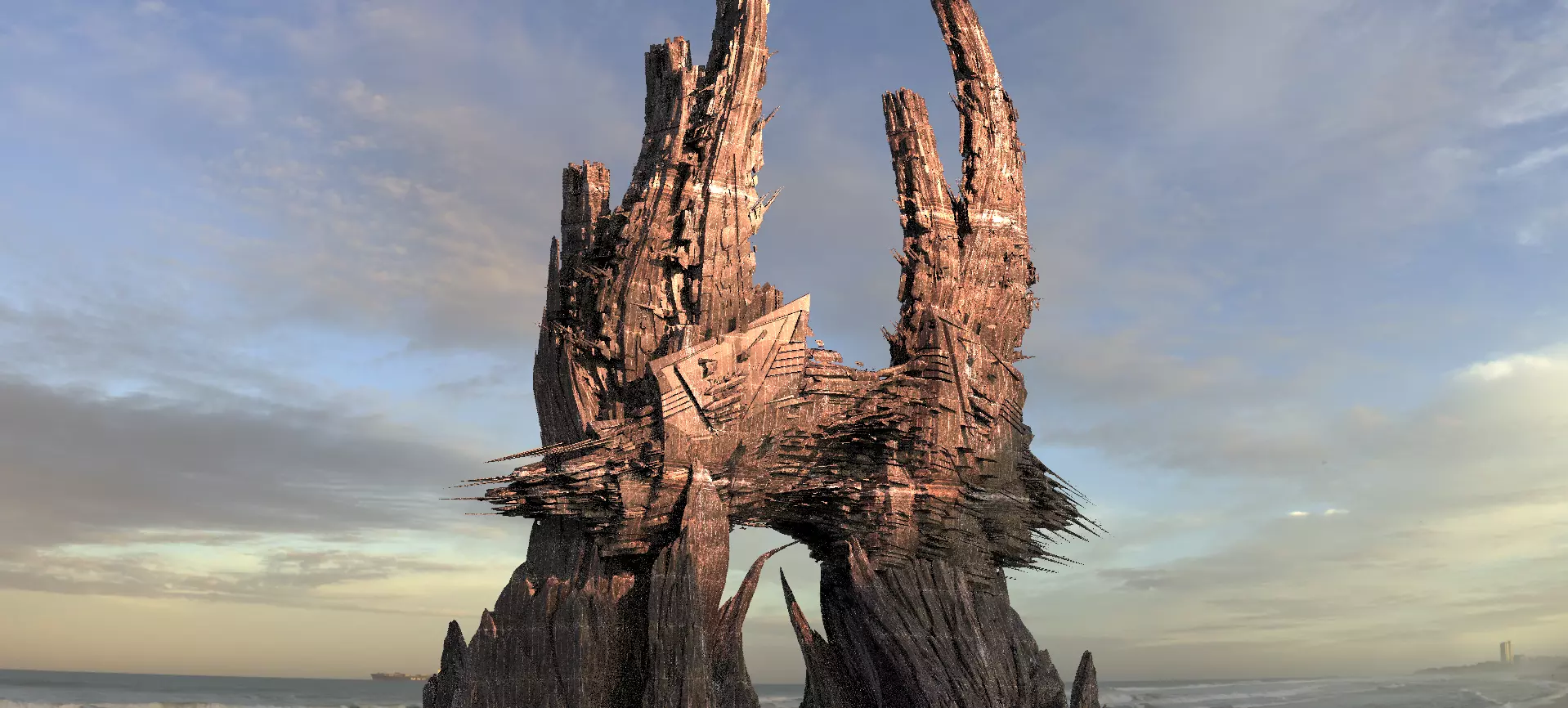 Alien Deity Monolith Shard 1 3D model_0