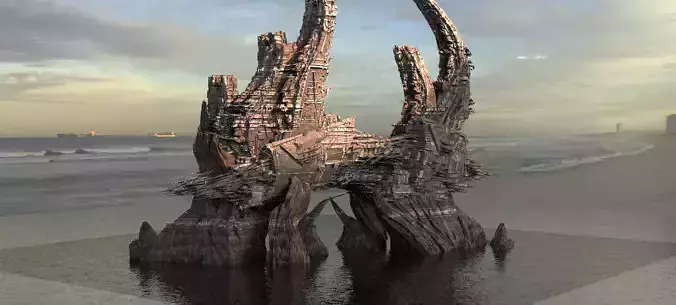 Alien Monolith Shard 4  3D model