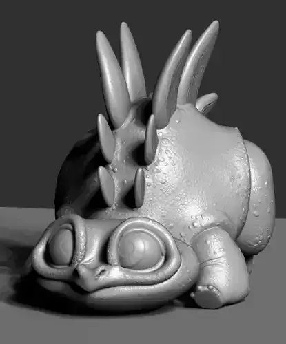 Cute Baby Stegosaurus 3D print model