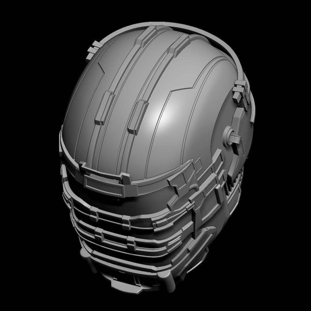 DEAD SPACE HELMET REMAKE FOR COSPLAY 3D print model_3