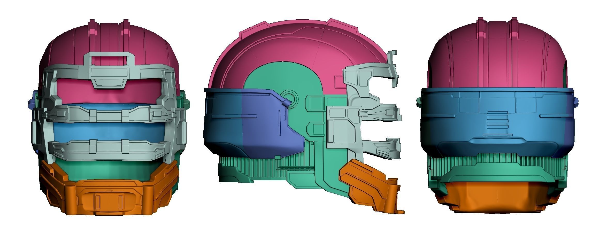DEAD SPACE HELMET REMAKE FOR COSPLAY 3D print model_6