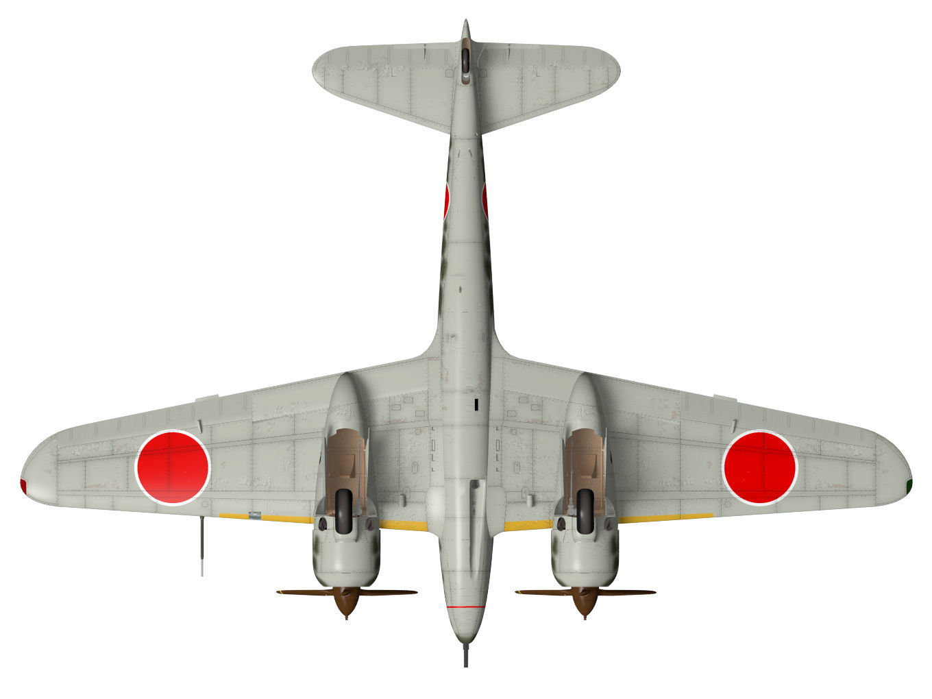 Kawasaki Ki-45 Kai Toryu 3D model_13