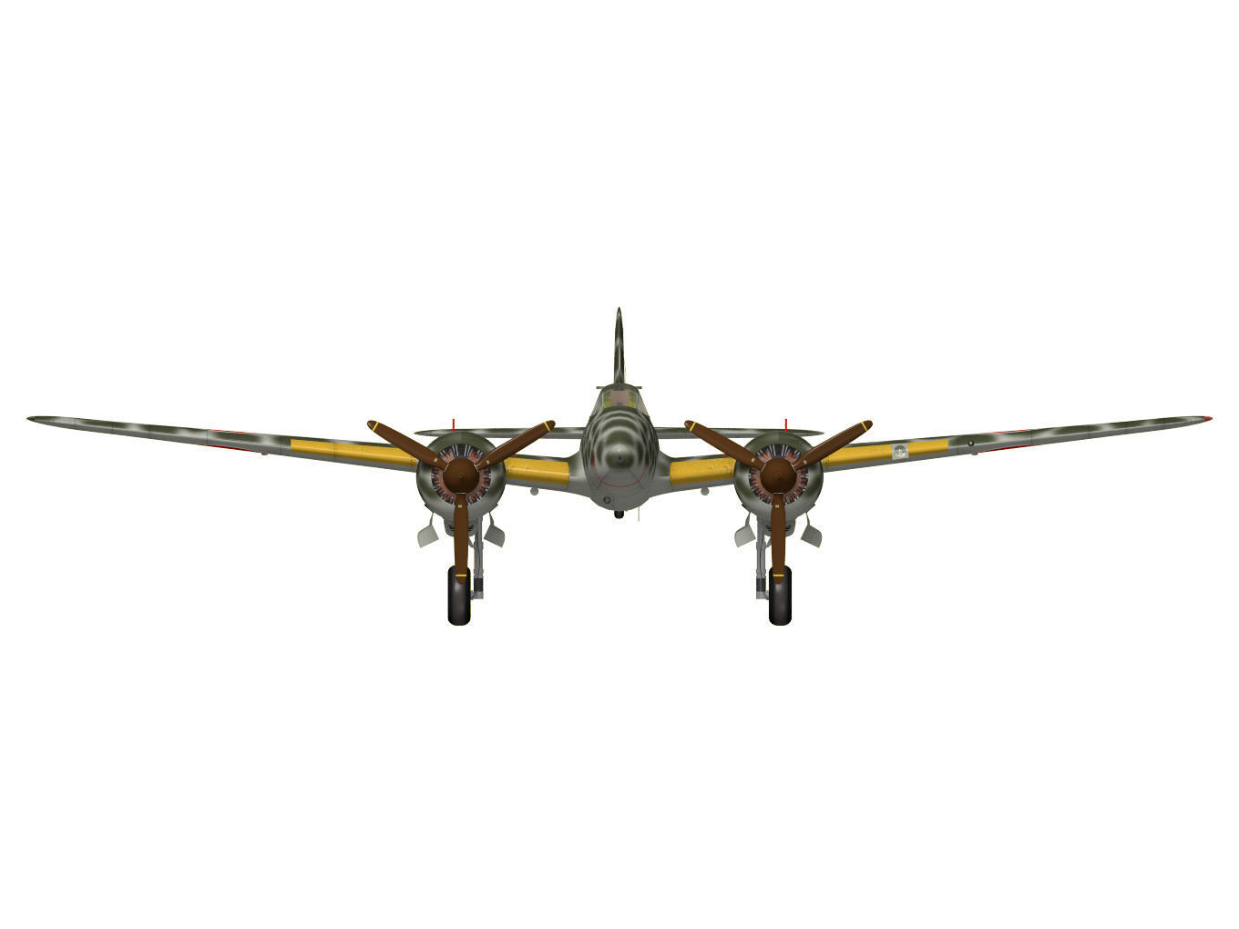 Kawasaki Ki-45 Kai Toryu 3D model_10