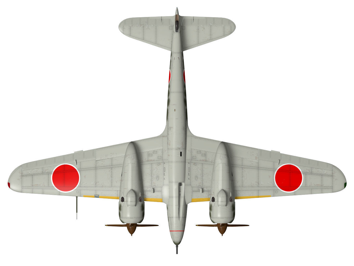 Kawasaki Ki-45 Kai Toryu 3D model_12