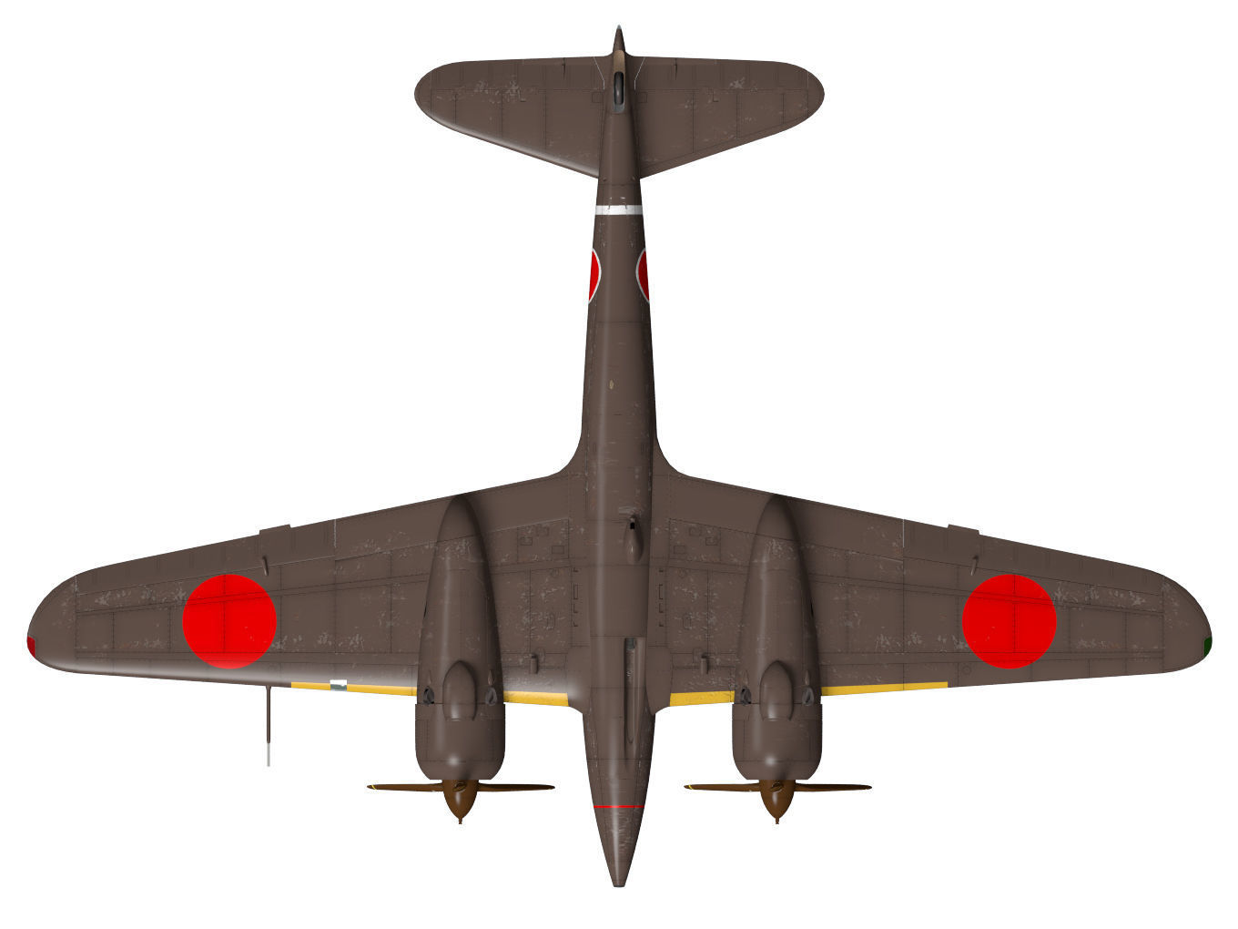 Kawasaki Ki-45 Kai Toryu 3D model_12