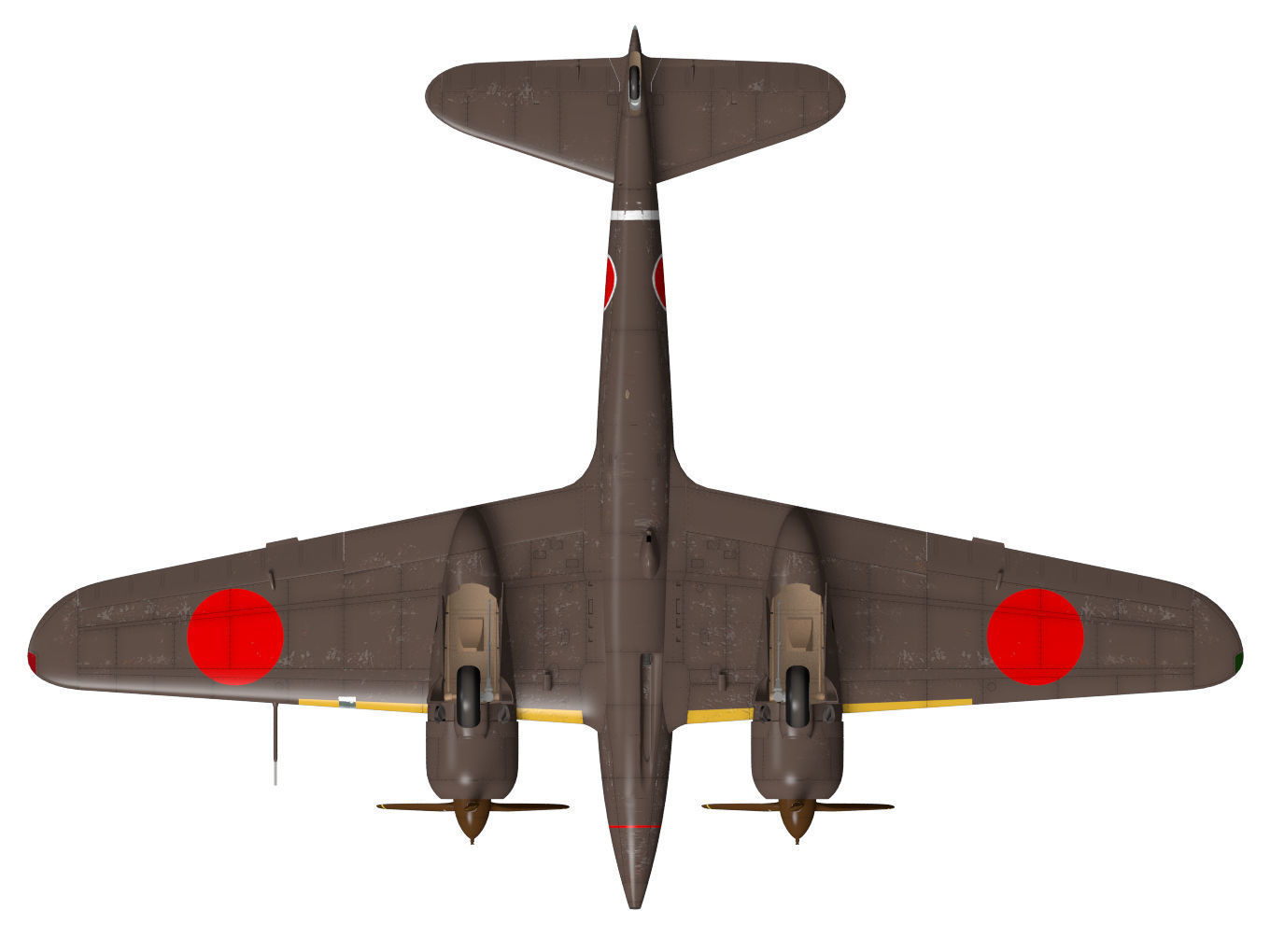 Kawasaki Ki-45 Kai Toryu 3D model_13