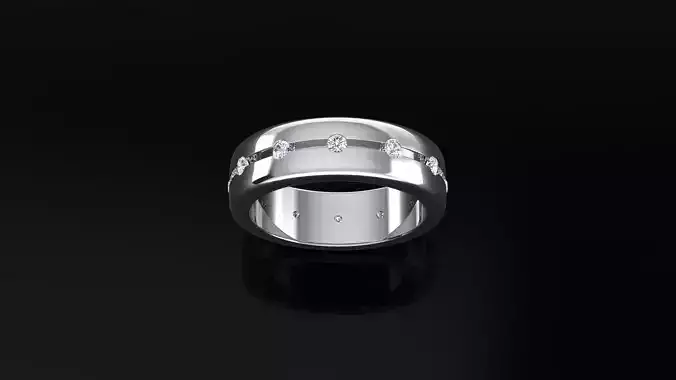 Woman bridal ring N1 3D print model