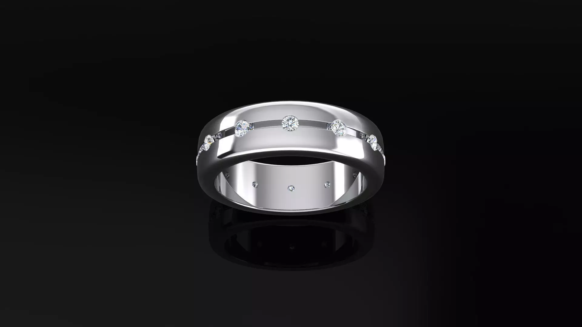 Woman bridal ring N1 3D print model