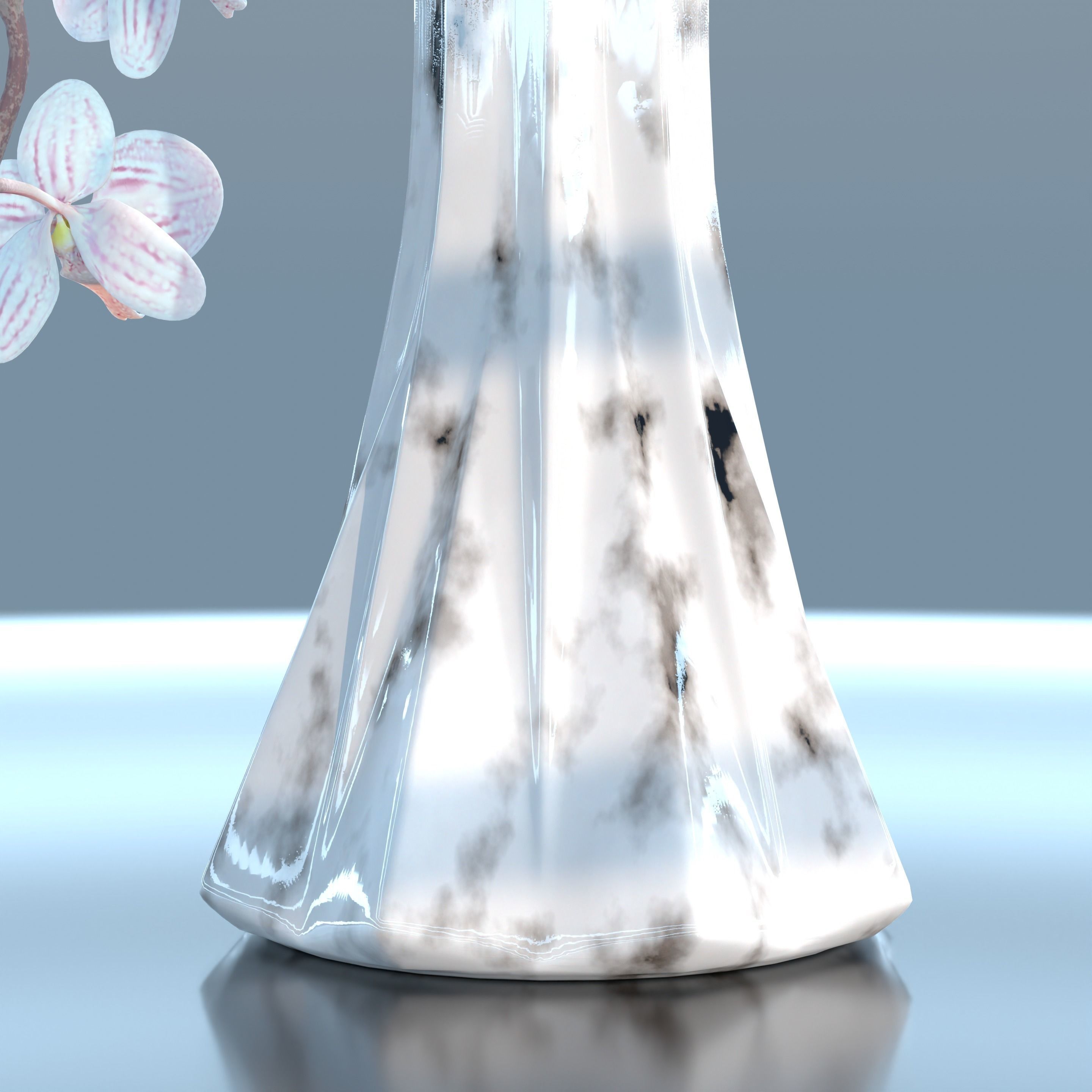 Moth Orchids Jar 3D model_22