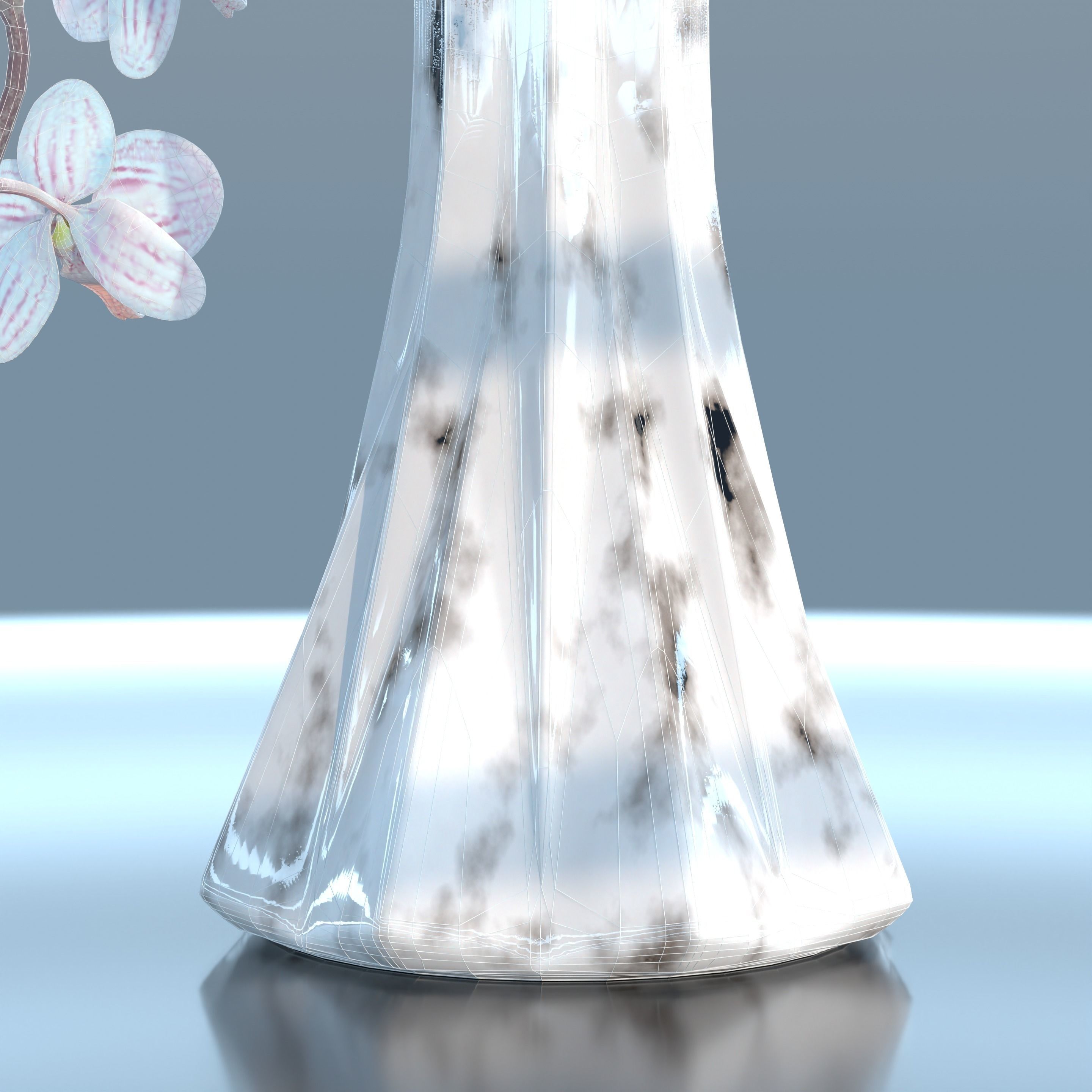 Moth Orchids Jar 3D model_23