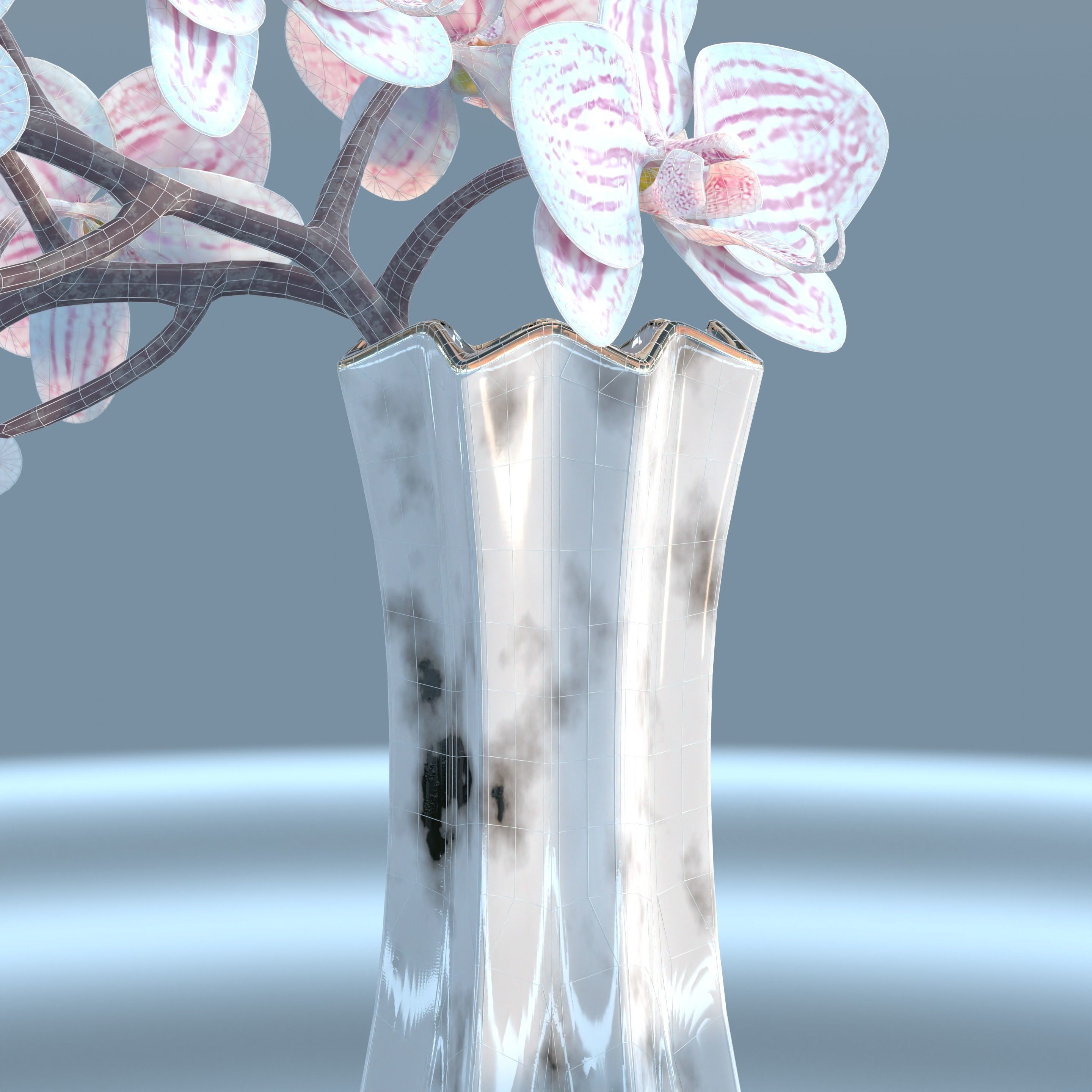Moth Orchids Jar 3D model_21