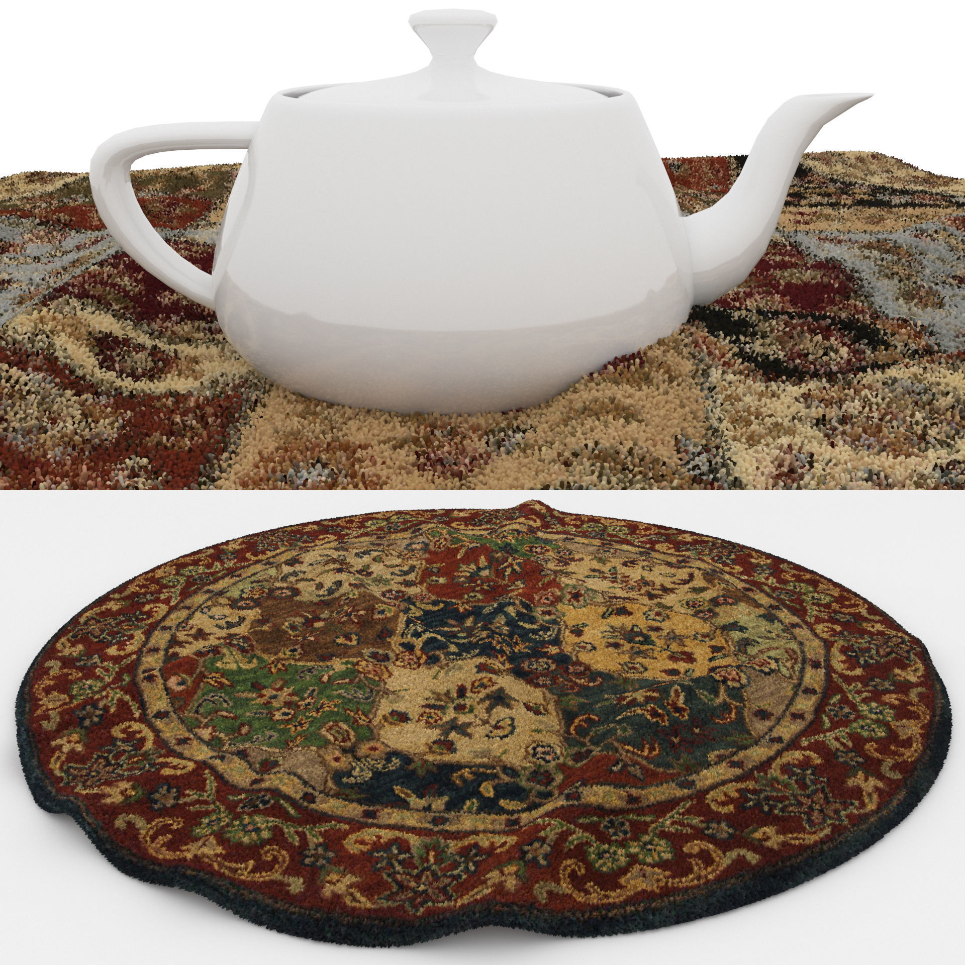 Rugs No 821 Low-poly 3D model_1