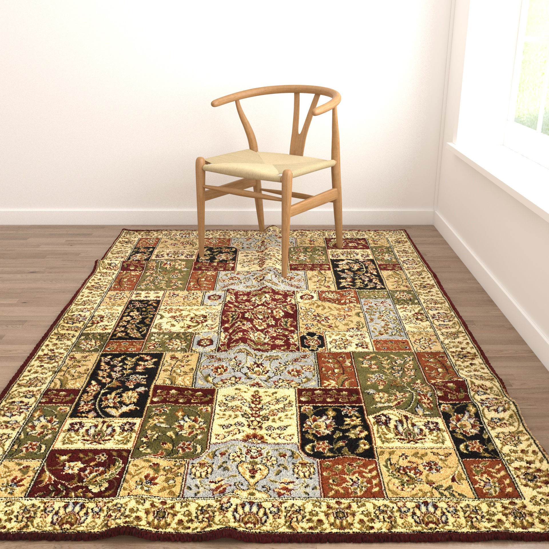 Rugs No 821 Low-poly 3D model_4