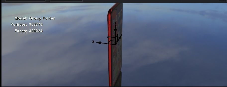 iphone camera lens 3D model_2