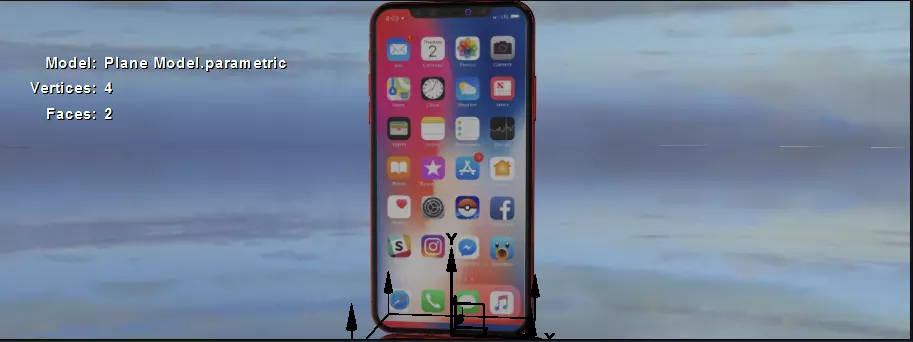 iphone camera lens 3D model_0