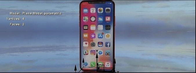 iphone camera lens 3D model
