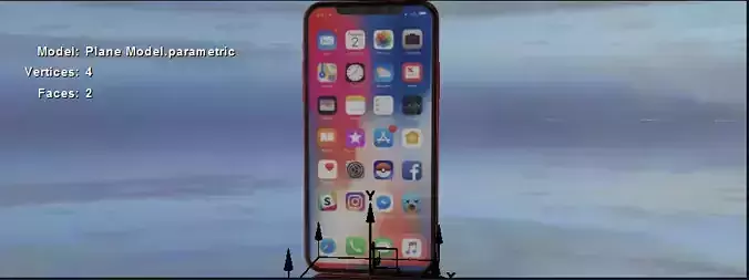 iphone camera lens 3D model