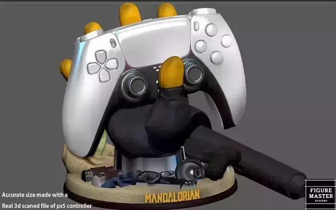 MANDALORIAN PS5 PS4 CONTROLLER HAND HOLDER MODEL STARWARS DISNEY