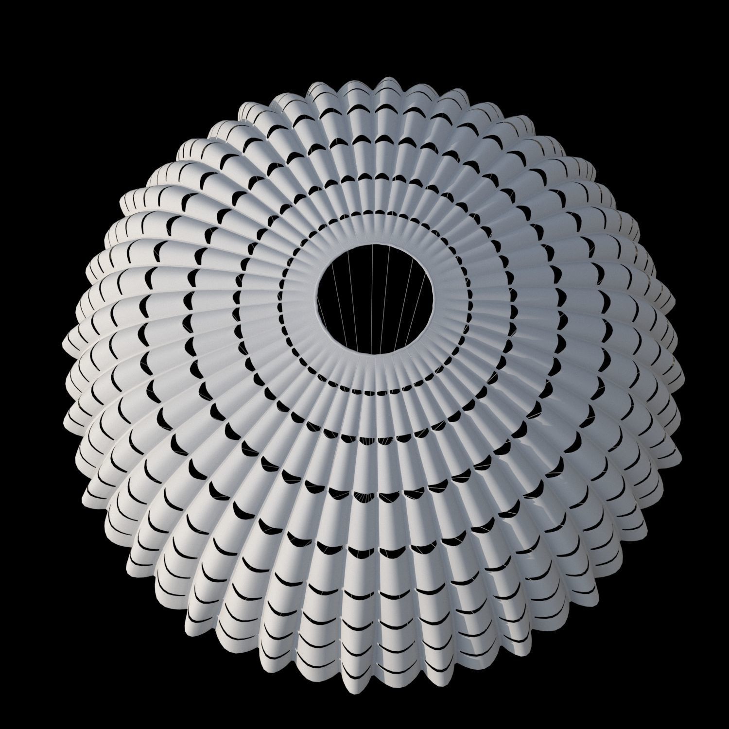 High quality 3D model parachute 3D model_7