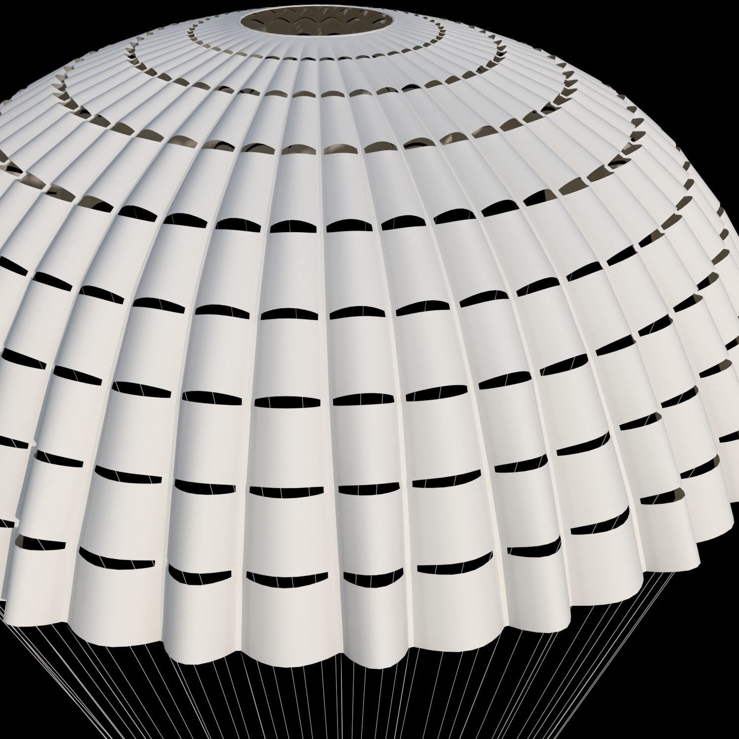 High quality 3D model parachute 3D model_5