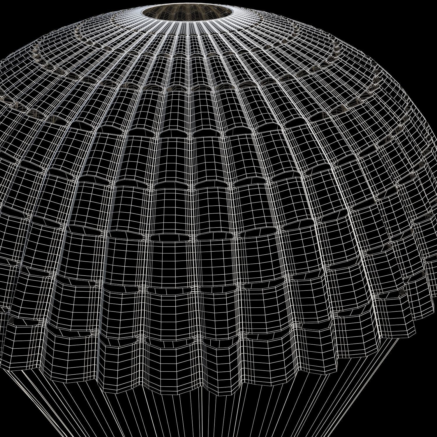 High quality 3D model parachute 3D model_6