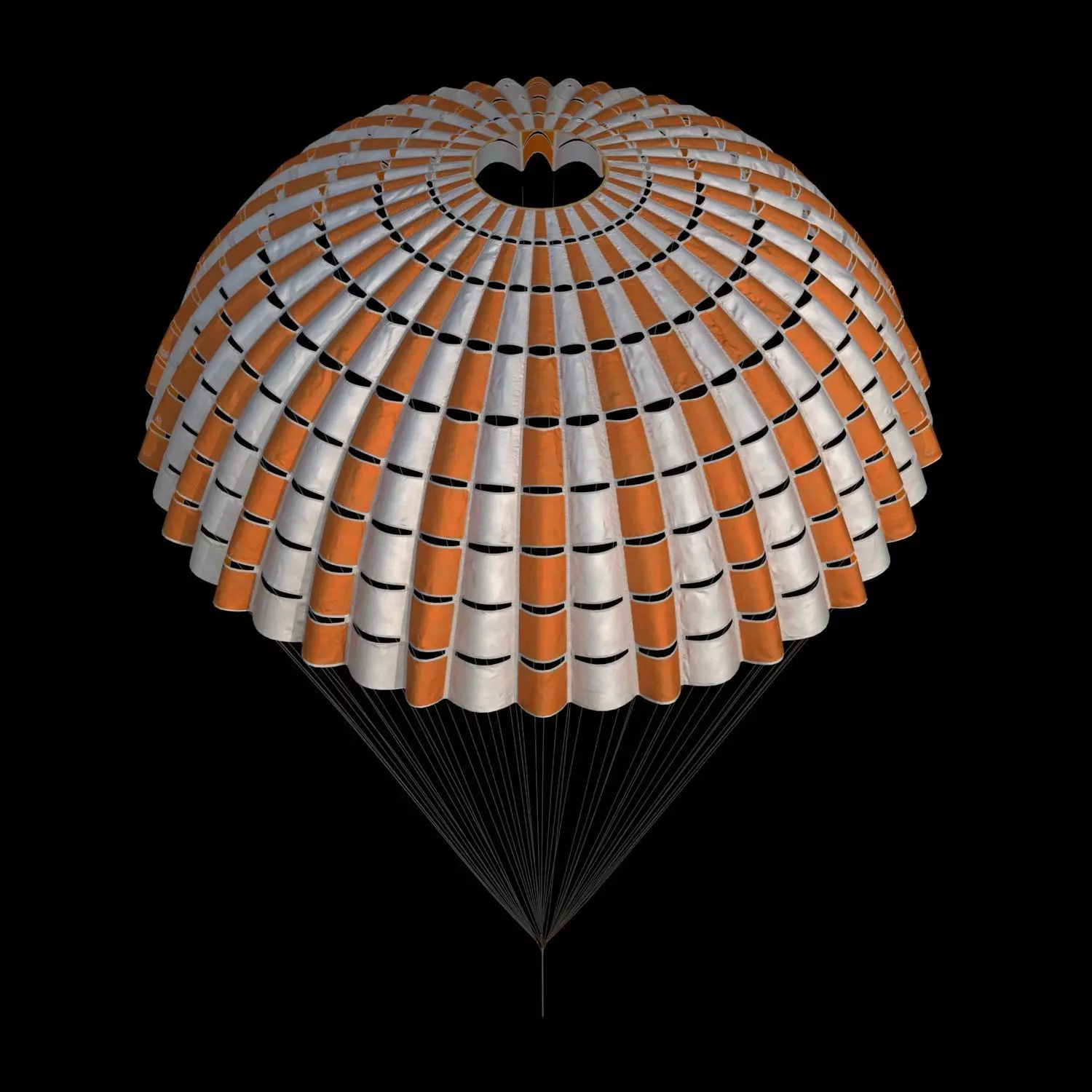 High quality 3D model parachute 3D model_0
