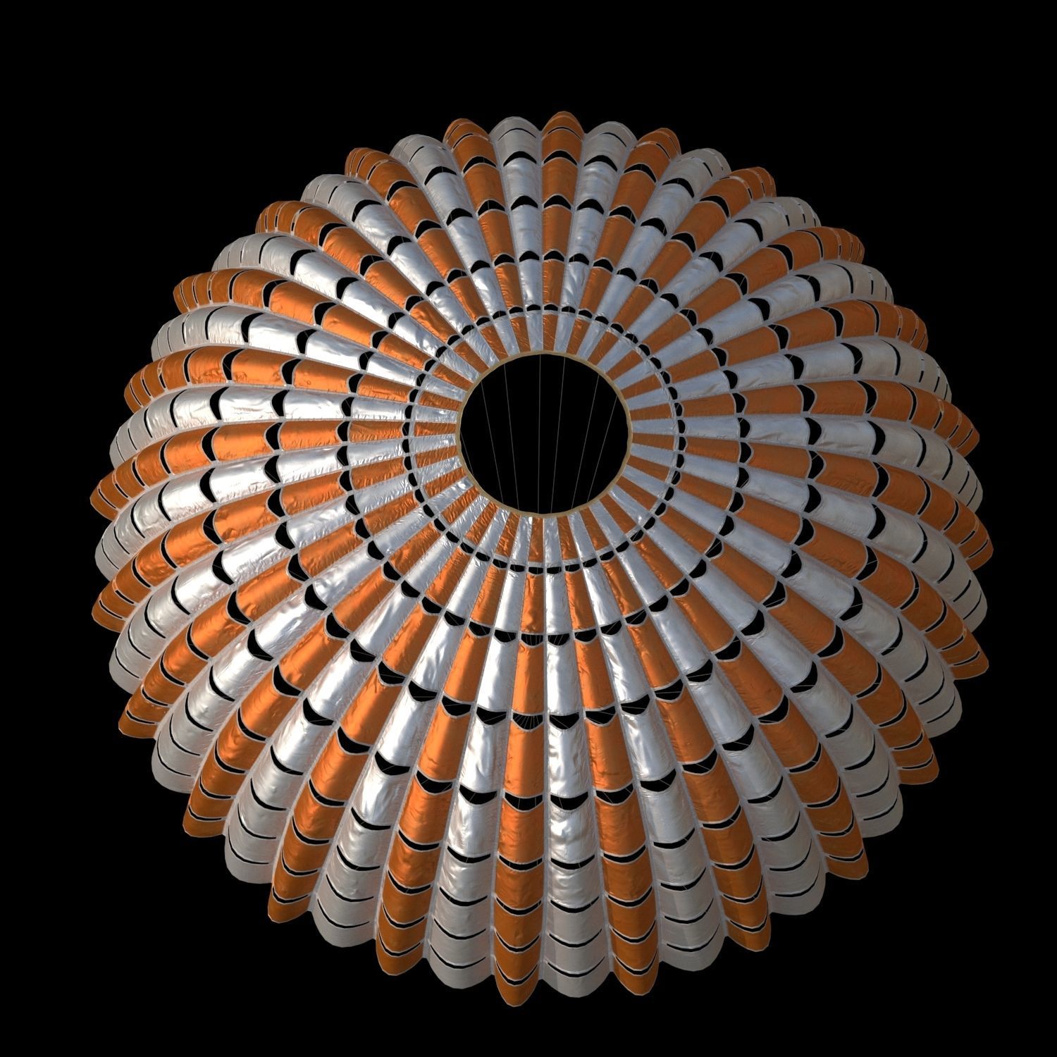 High quality 3D model parachute 3D model_2