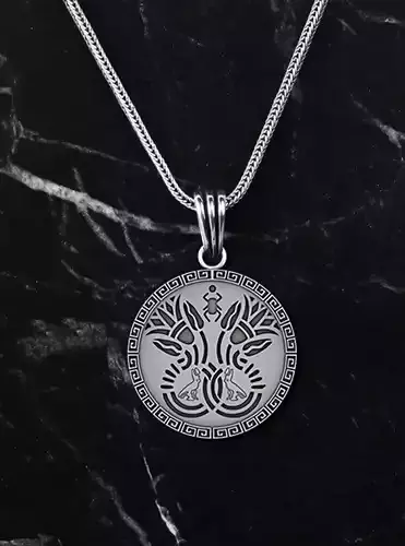 Lotus  Pendant Ancient Necklaces Pharaonic Egypt