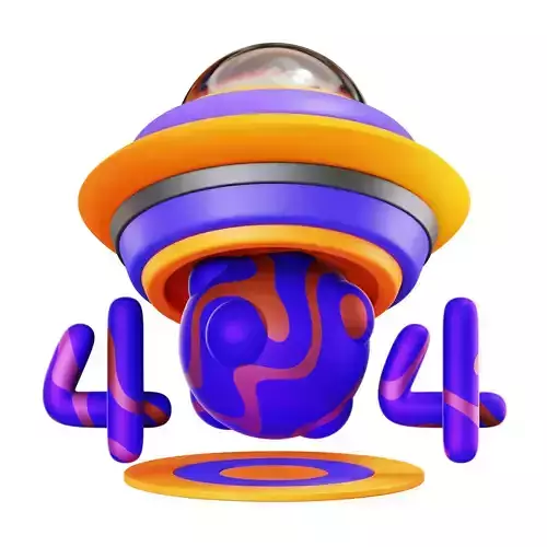 404 Error 3D Icon