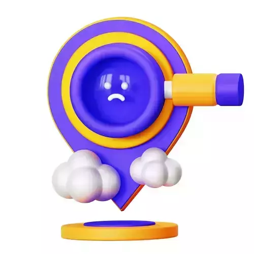 Location Not Found 3D Icon