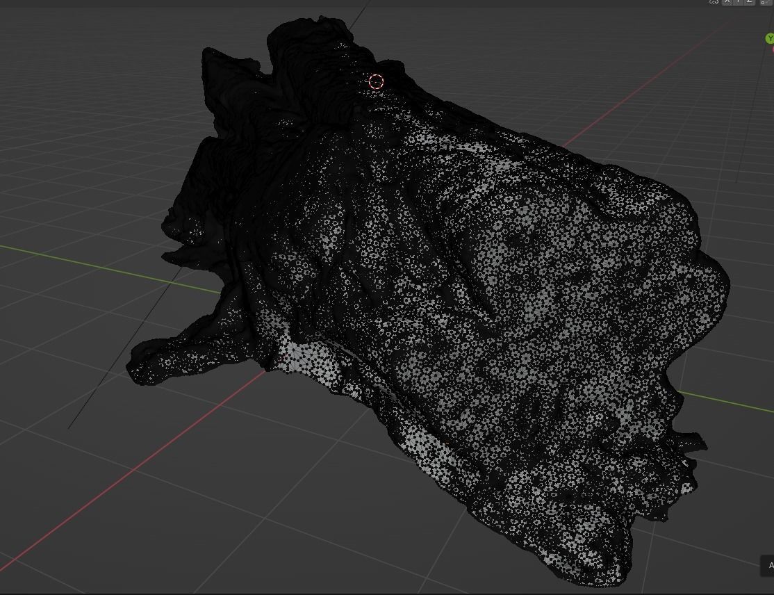 4K Snow Covered Cut Log Photoscan Low-poly 3D model_18