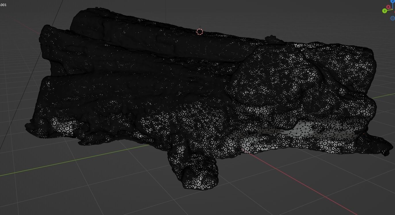 4K Snow Covered Cut Log Photoscan Low-poly 3D model_17