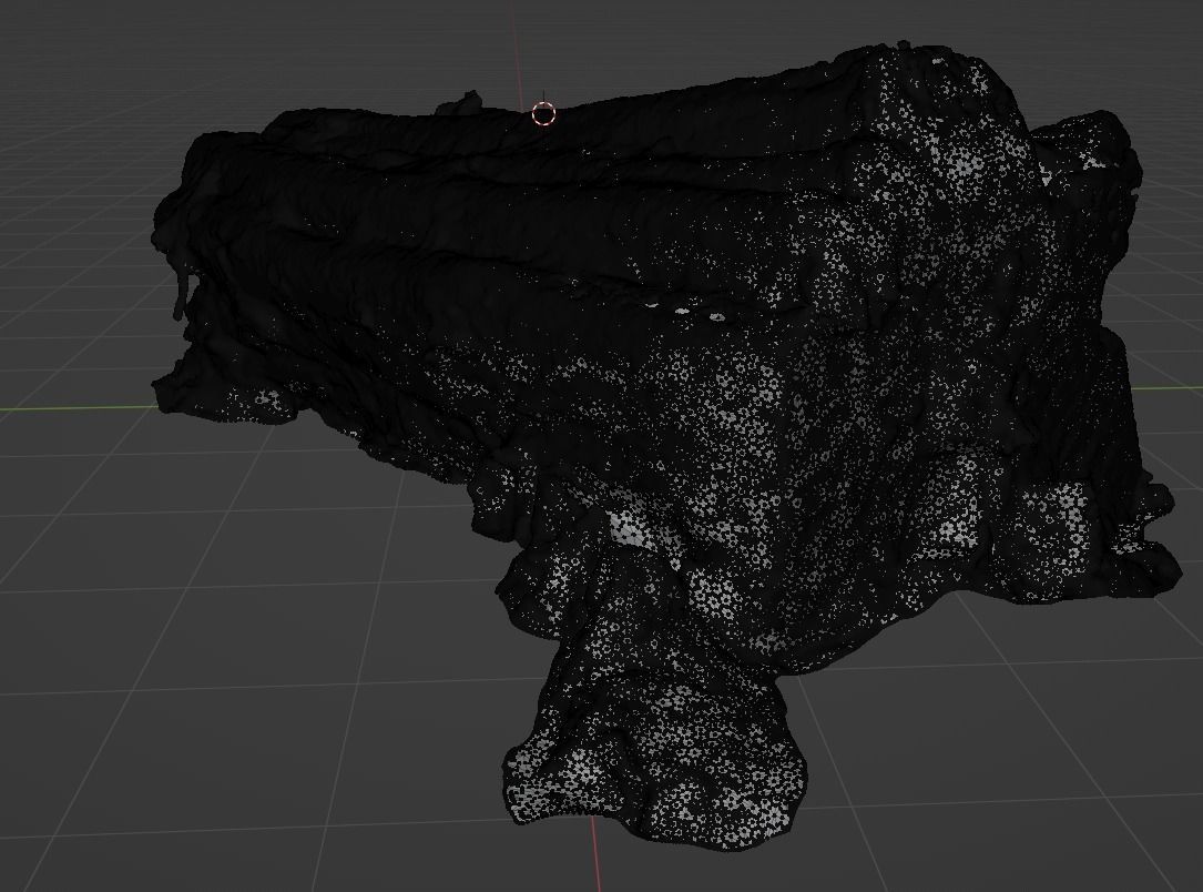 4K Snow Covered Cut Log Photoscan Low-poly 3D model_15