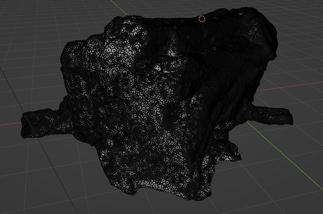 4K Snow Covered Cut Log Photoscan Low-poly 3D model_16