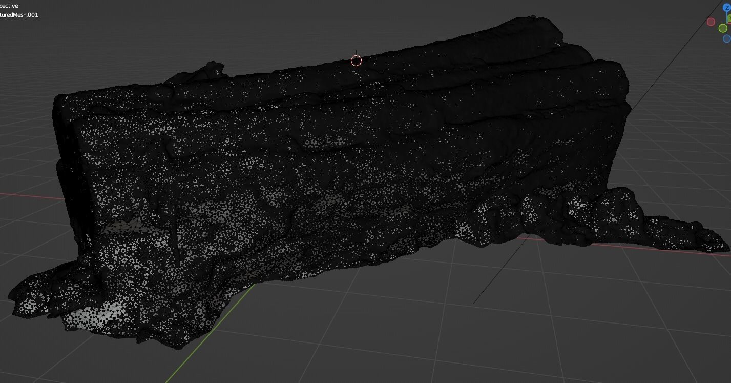 4K Snow Covered Cut Log Photoscan Low-poly 3D model_19