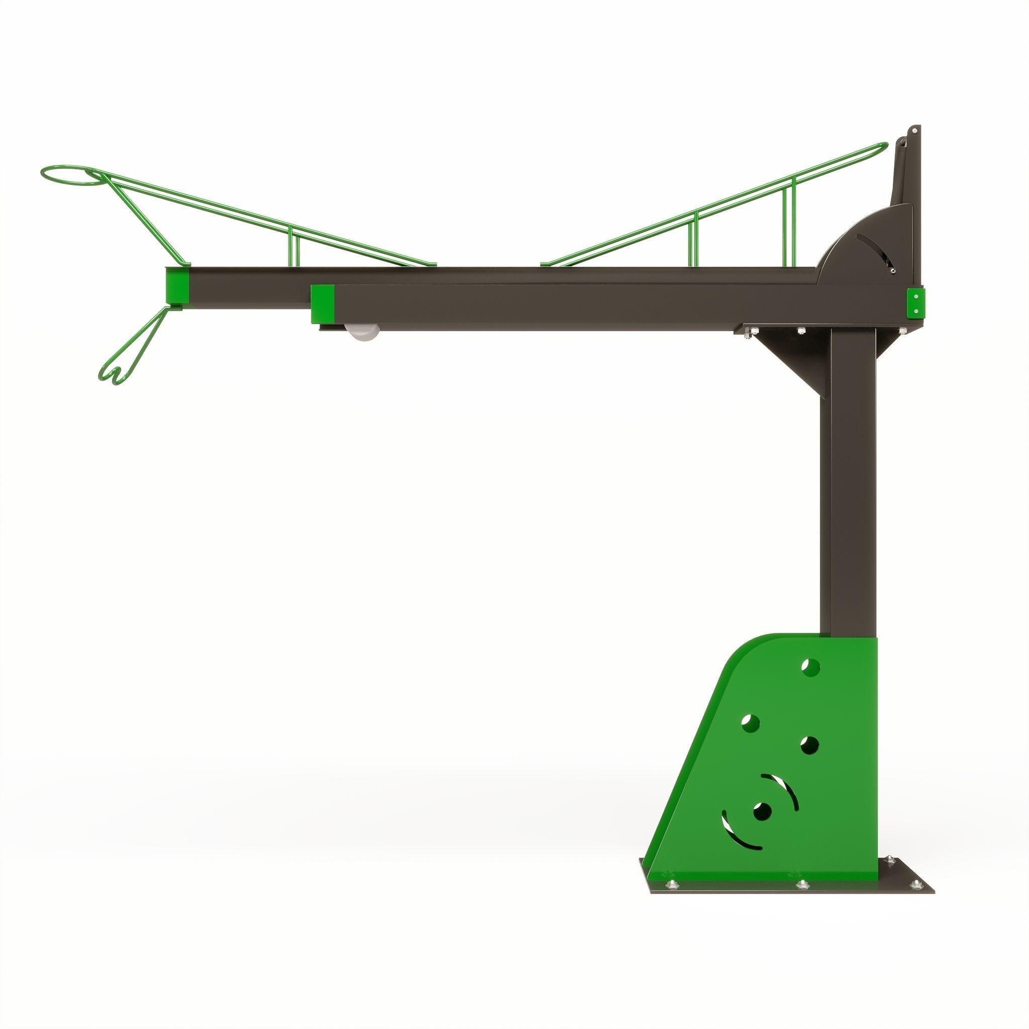 2 Layer Bicycle Rack 3D model_1