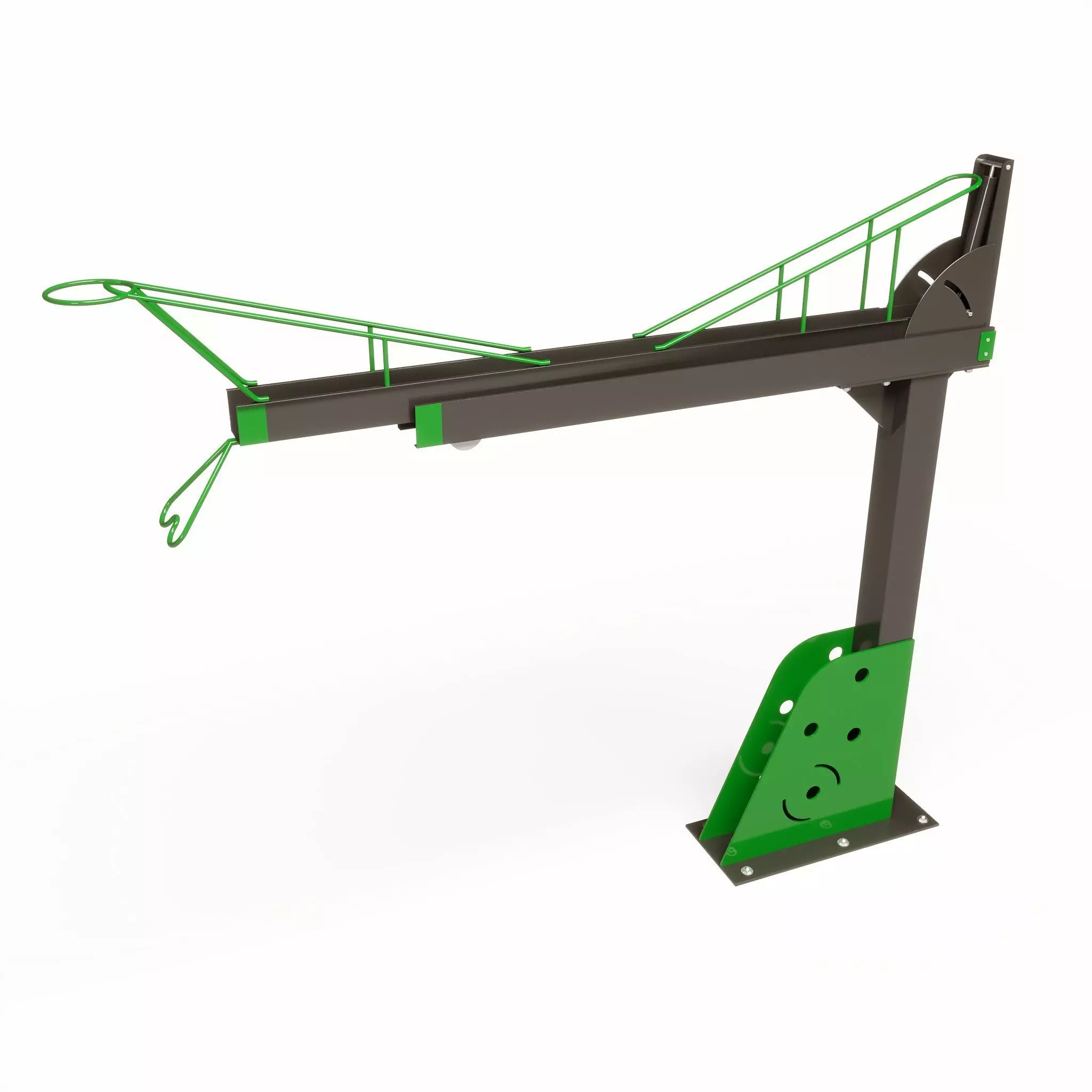 2 Layer Bicycle Rack 3D model_0