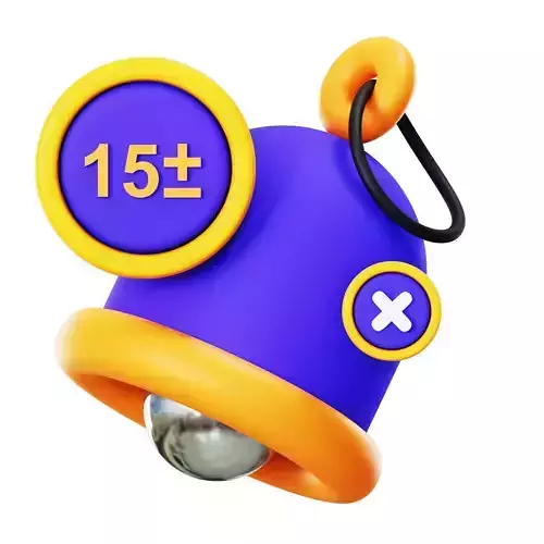 No Notification 3D Icon Low-poly 3D model